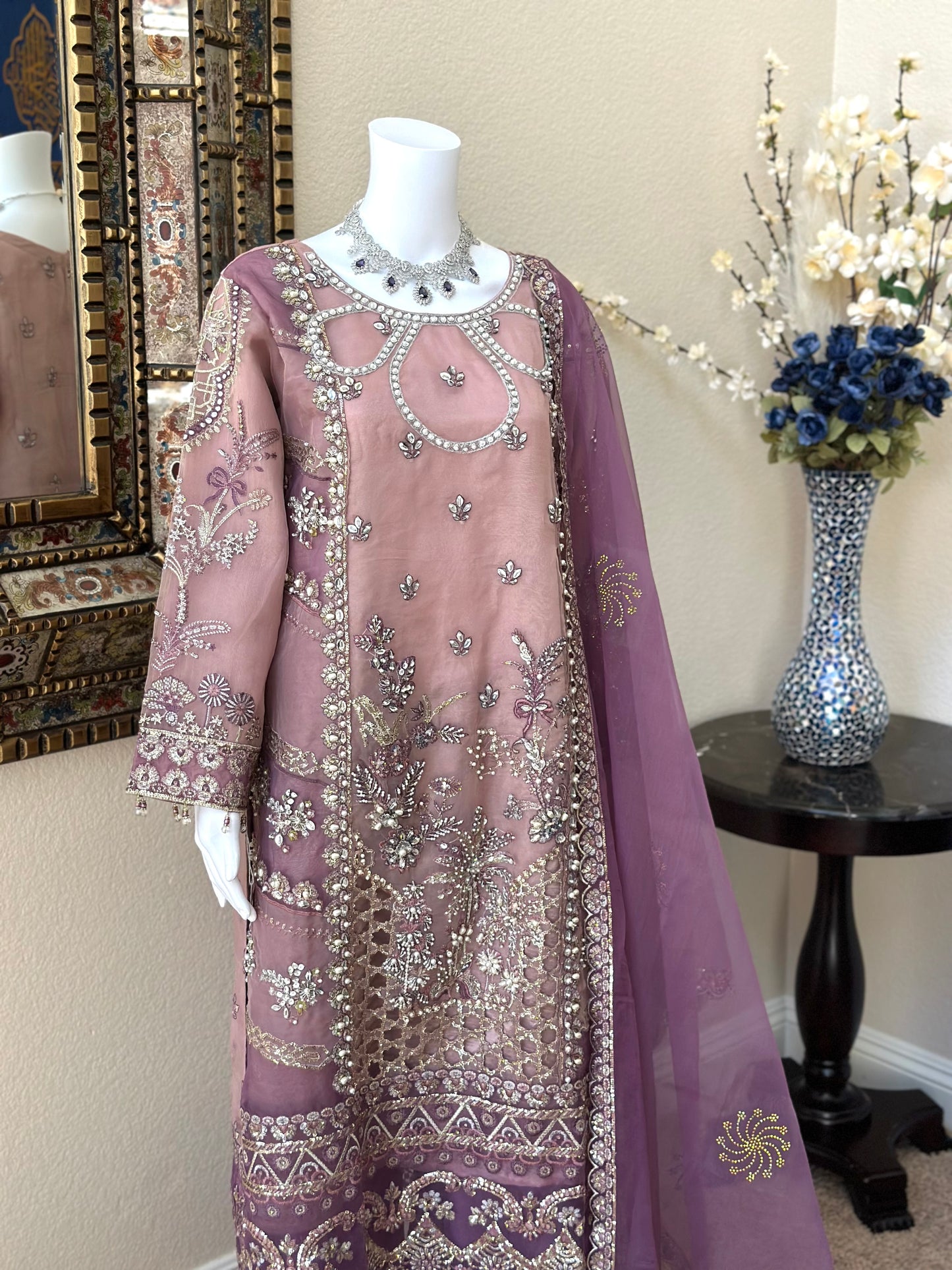 Purple Plazzo Suit