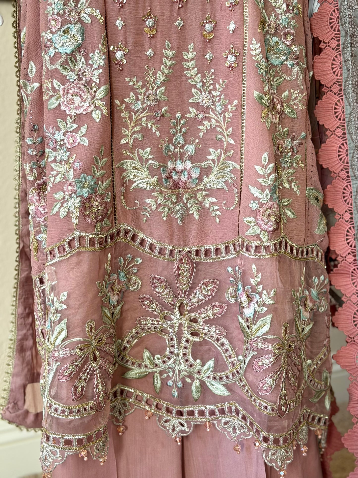 Rose Pink Kameez with Plazzo