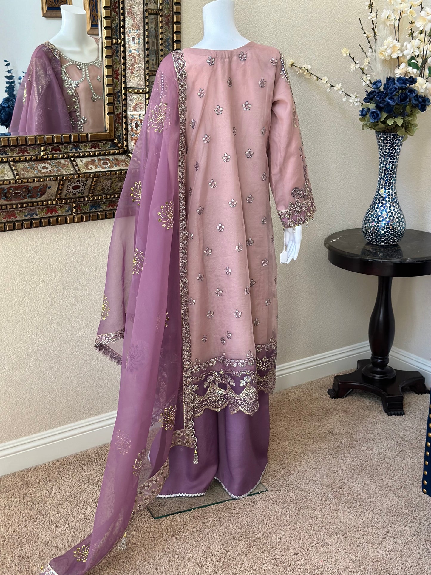 Purple Plazzo Suit