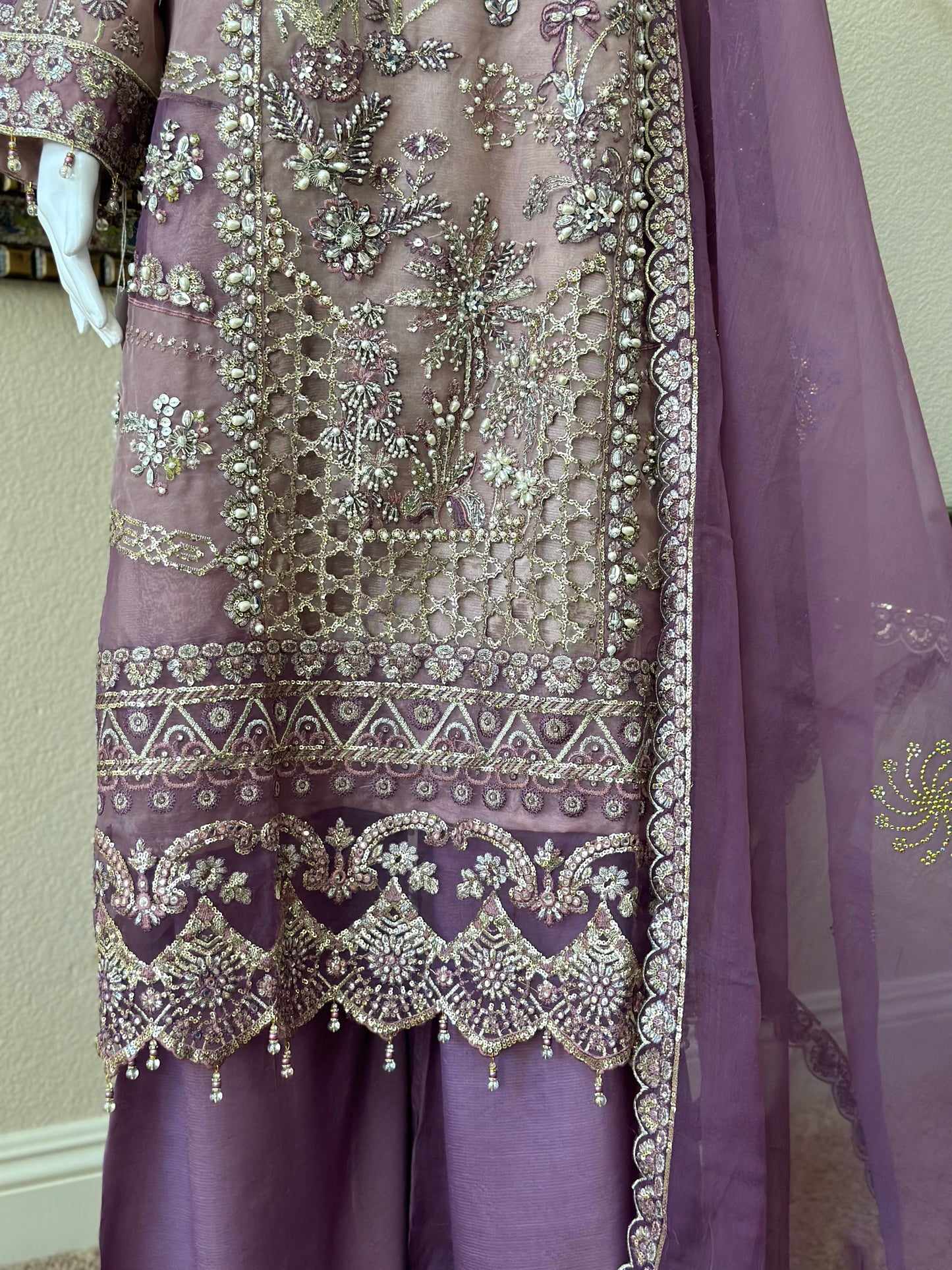 Purple Plazzo Suit