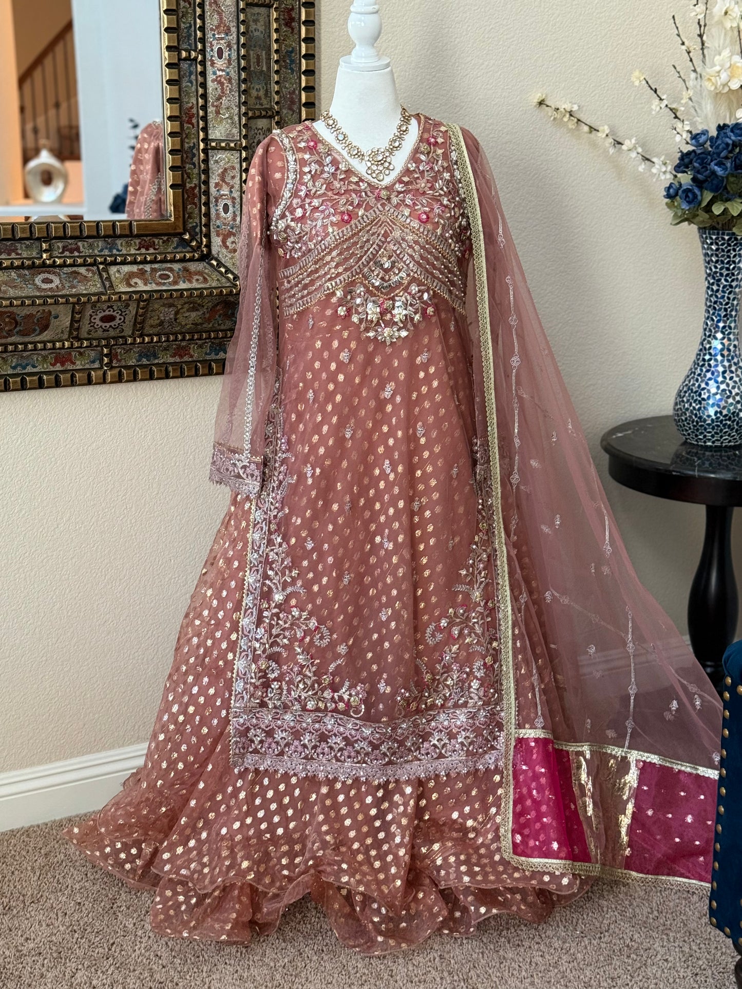 Peach Maxi Gown