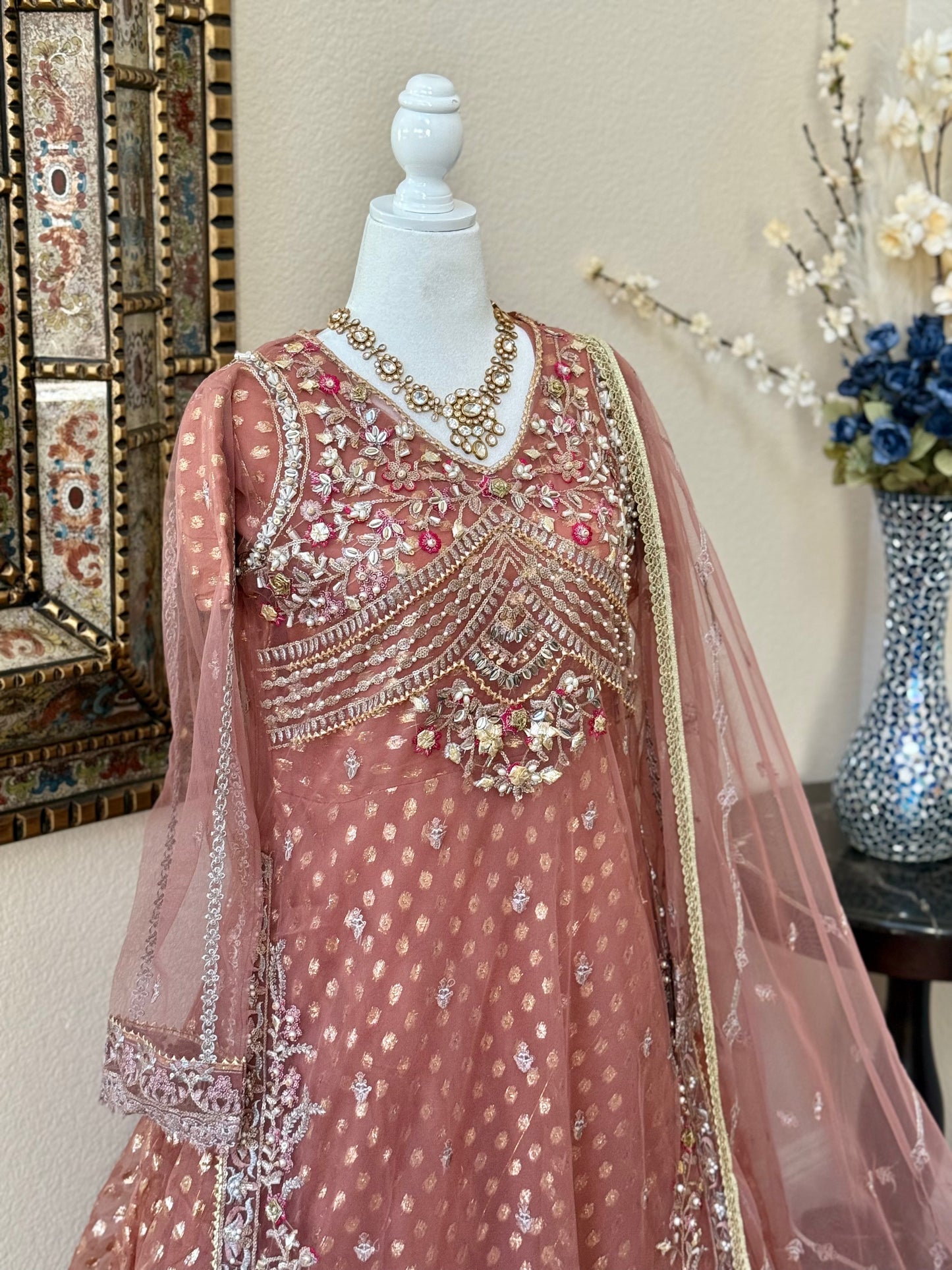 Peach Maxi Gown