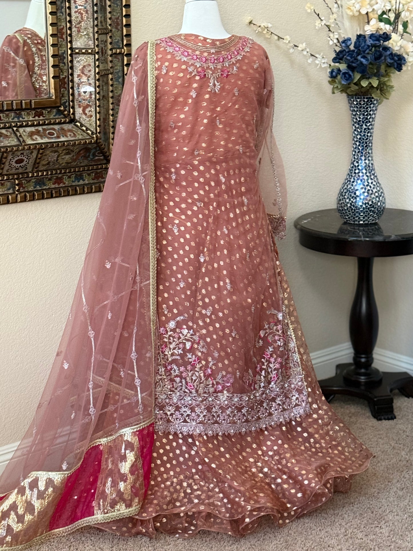Peach Maxi Gown