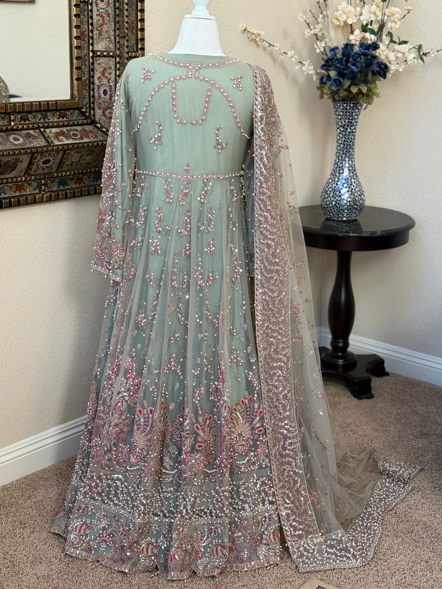 Powder Blue Maxi Gown