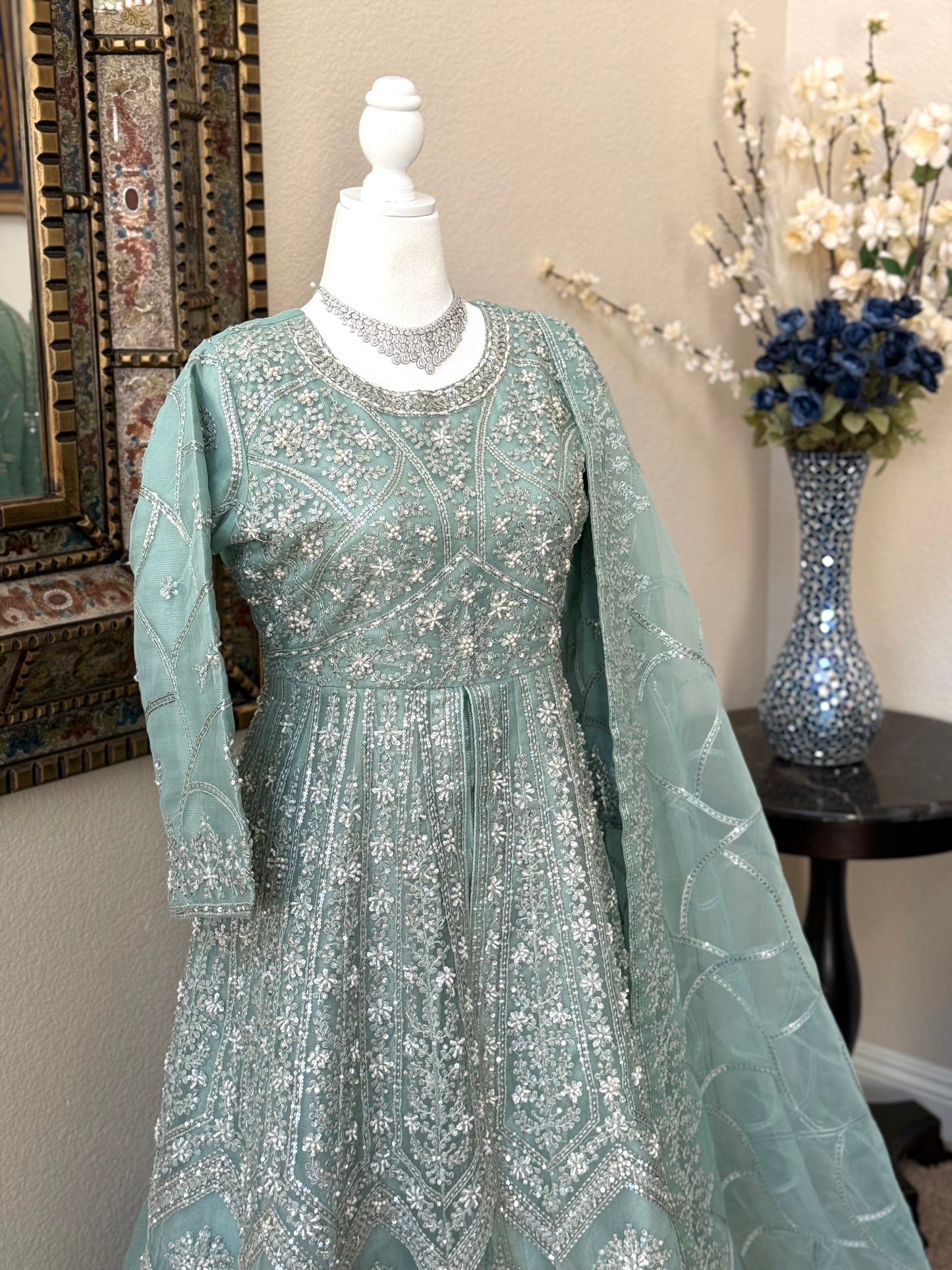 Light Blue Maxi Gown
