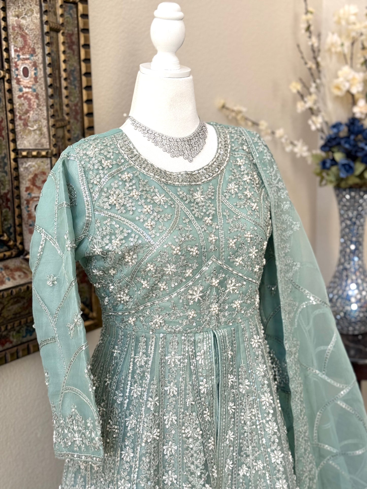 Light Blue Maxi Gown