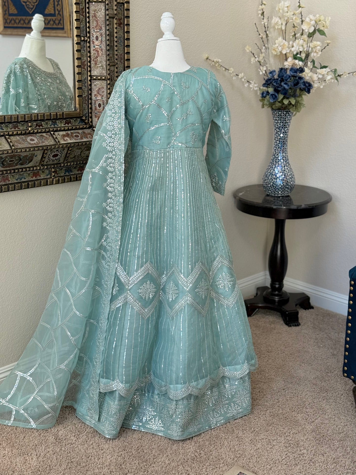 Light Blue Maxi Gown