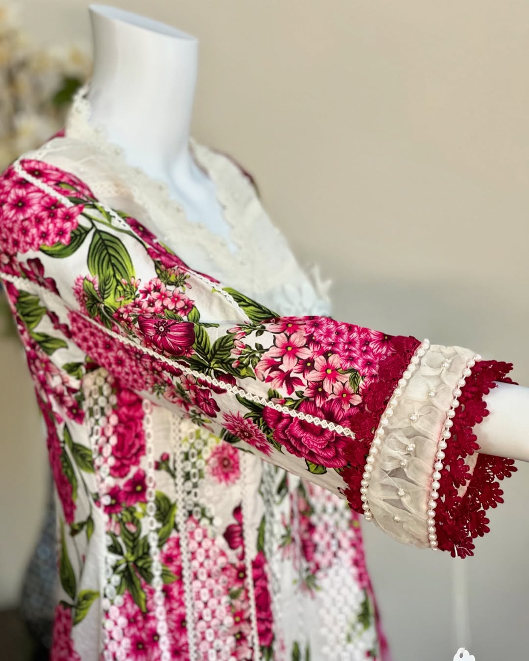 Floral Kameez with trouser