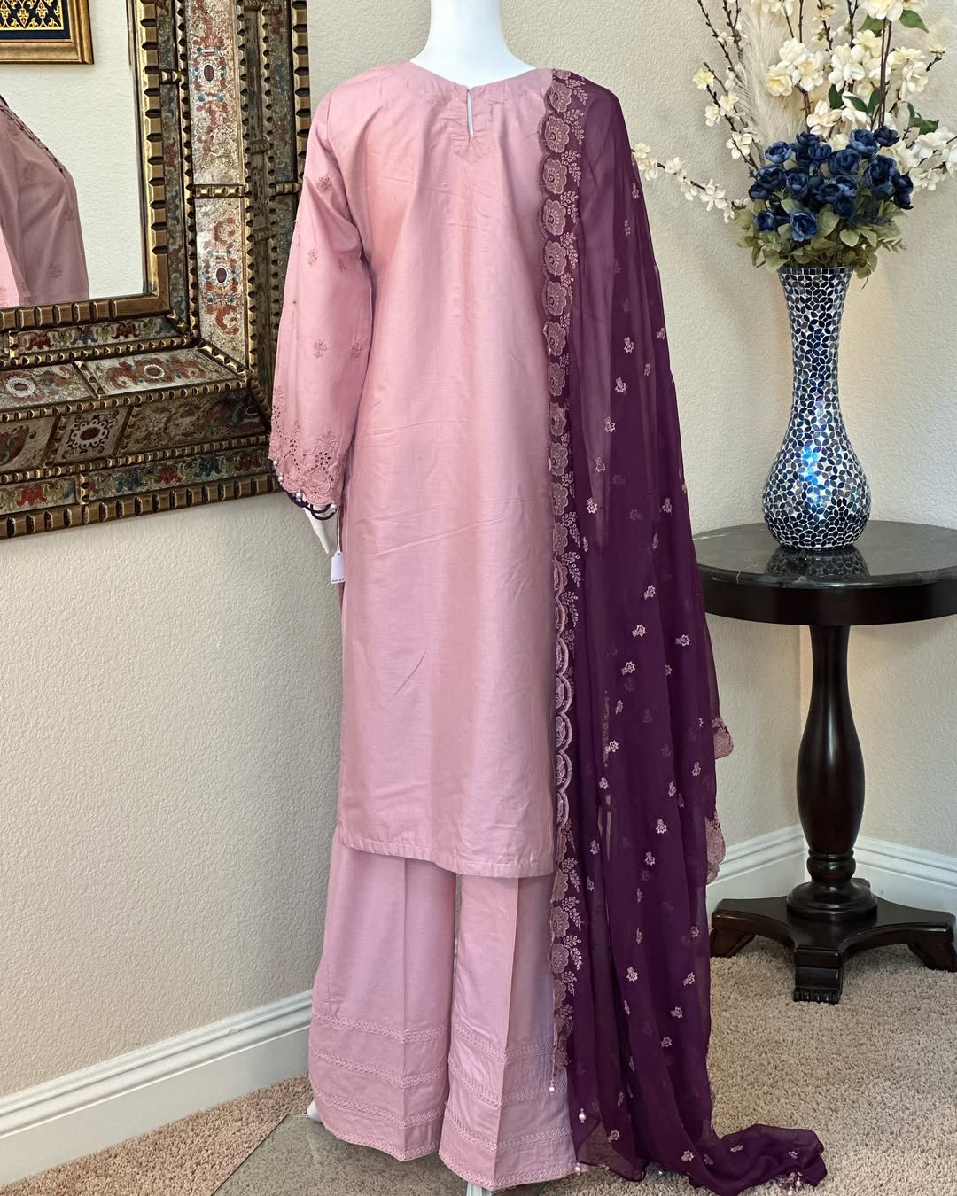 Pink Kameez with trouser