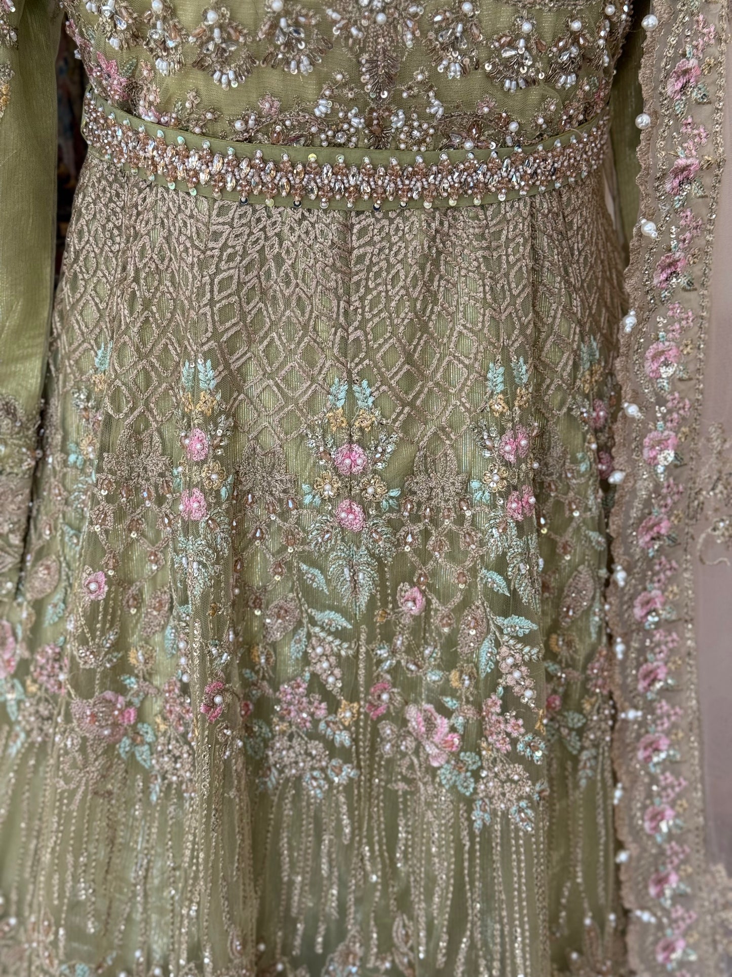 Pastel Green Maxi Gown