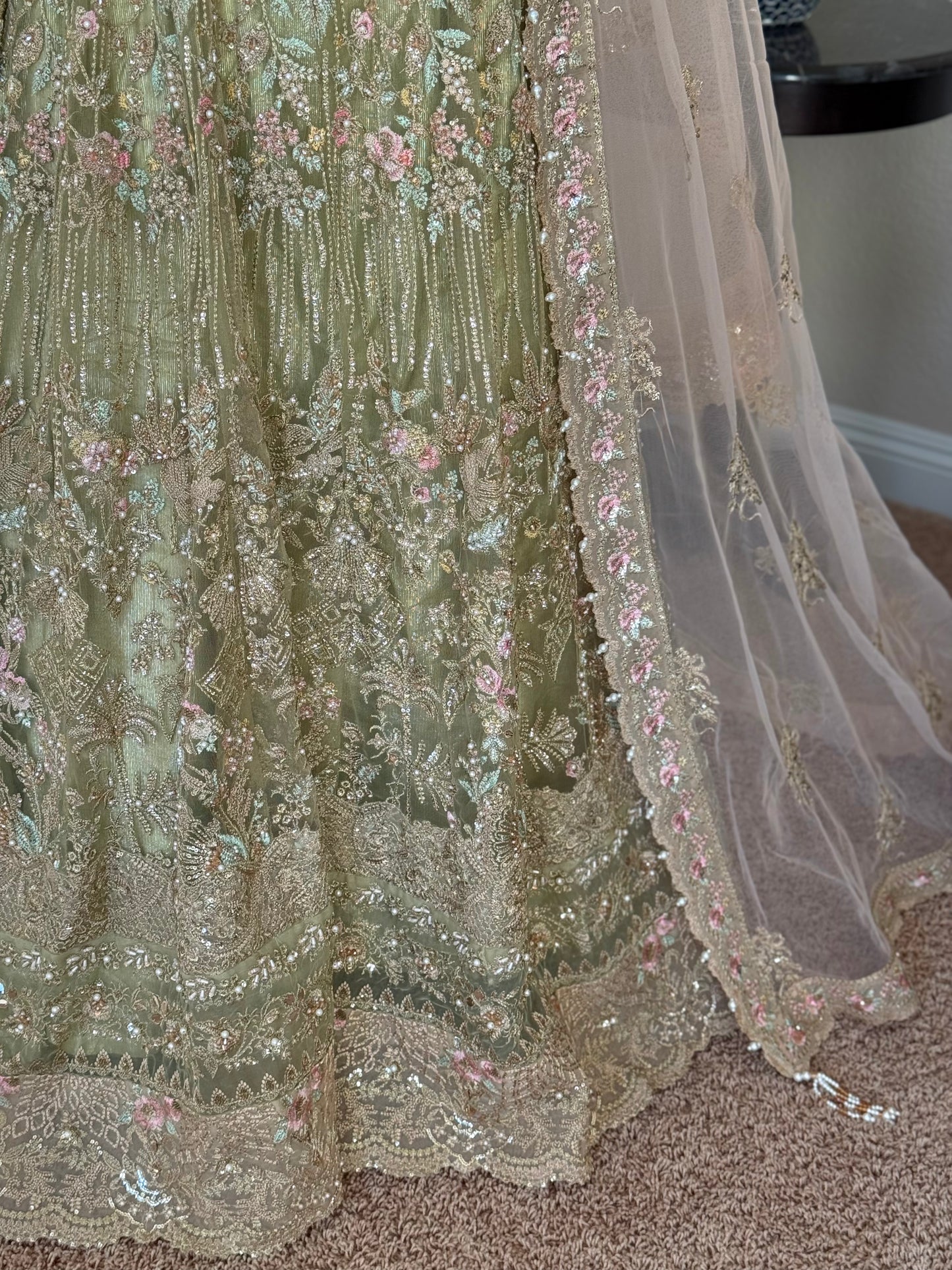 Pastel Green Maxi Gown