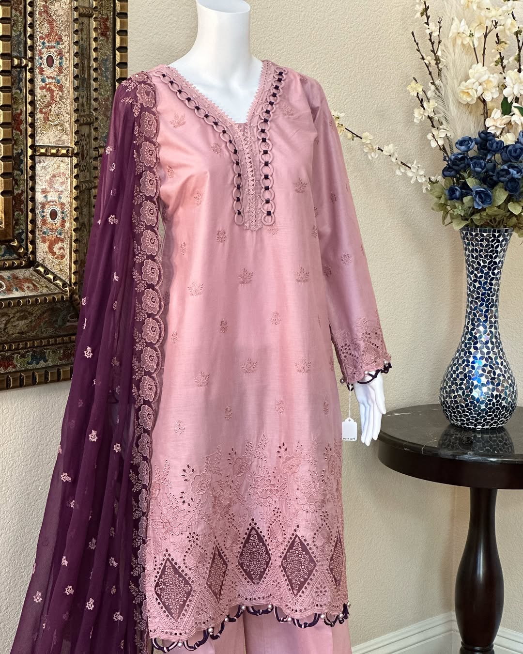 Pink Kameez with trouser