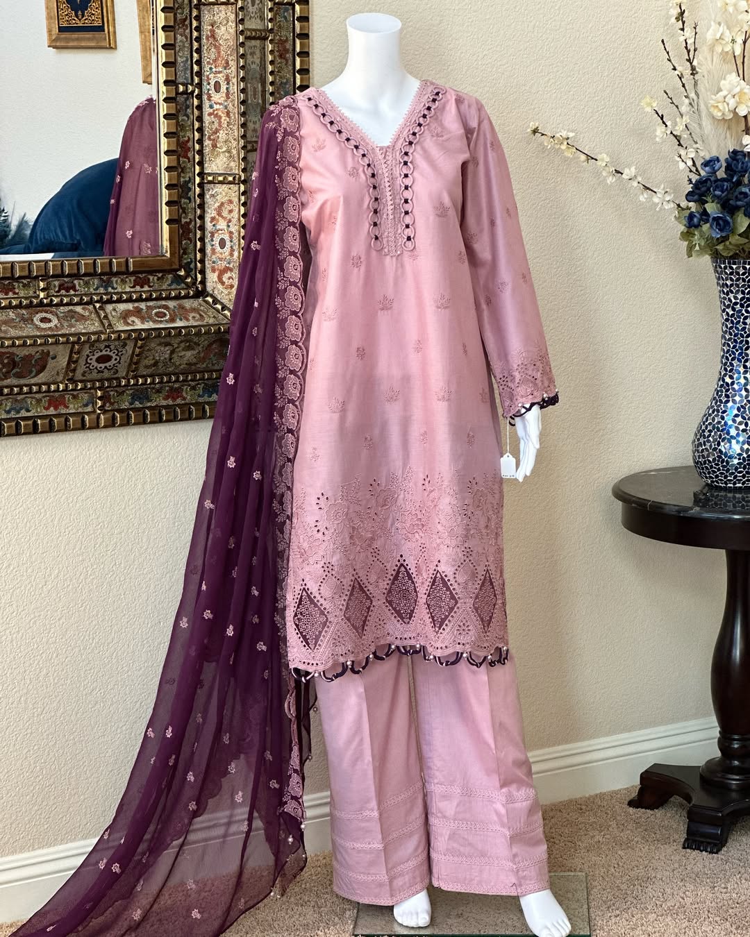 Pink Kameez with trouser