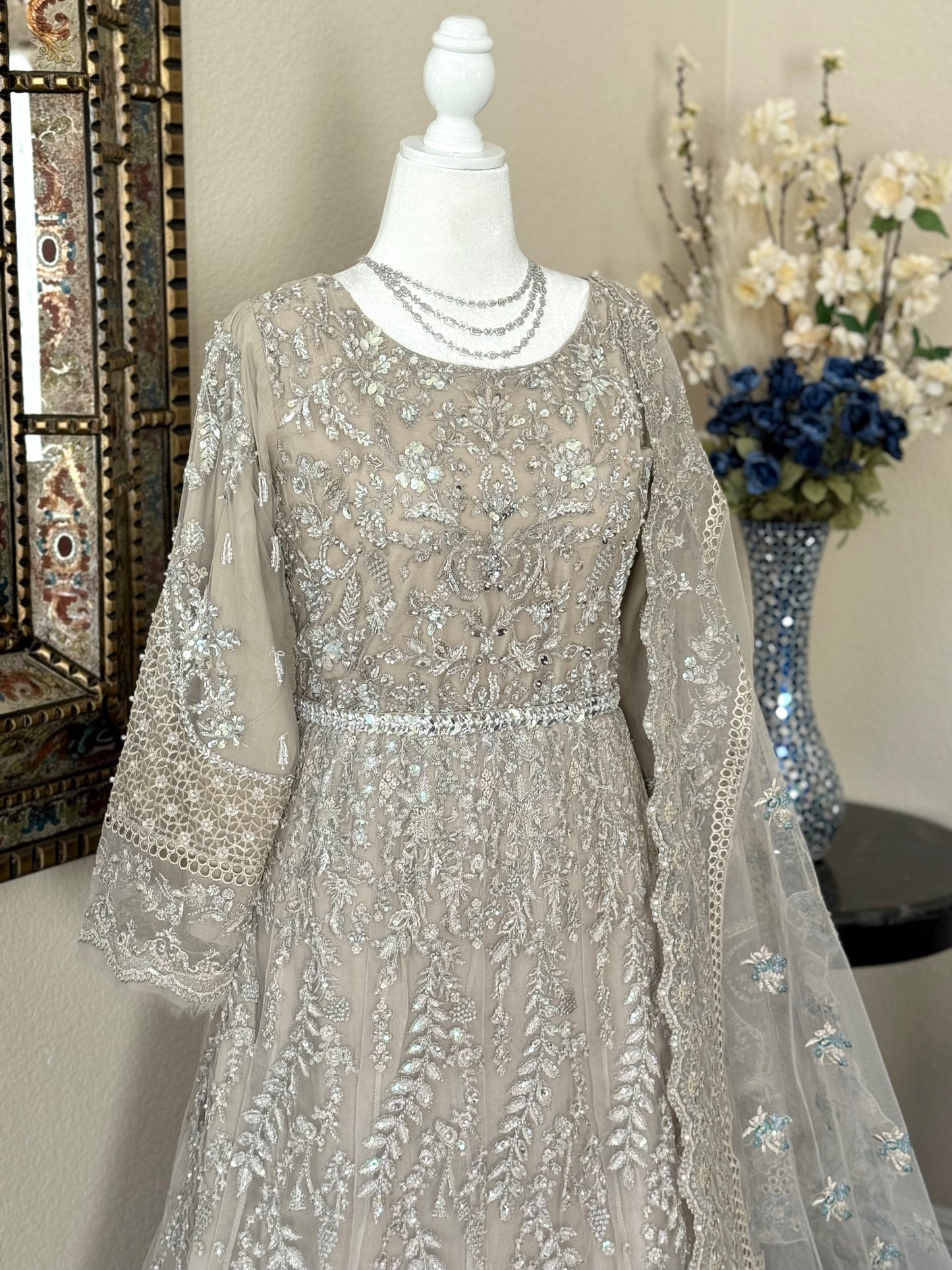 Silver Maxi Gown