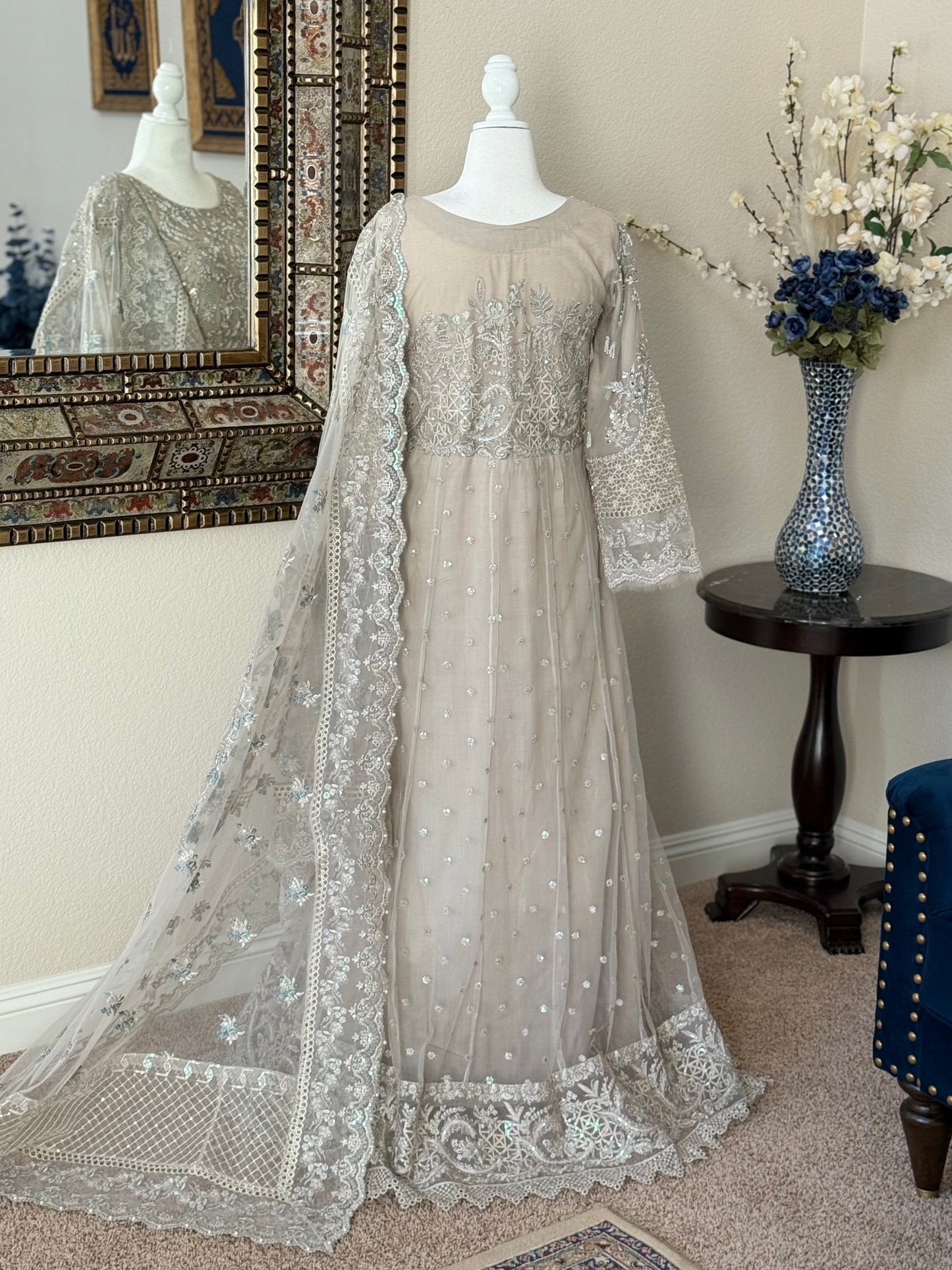 Silver Maxi Gown
