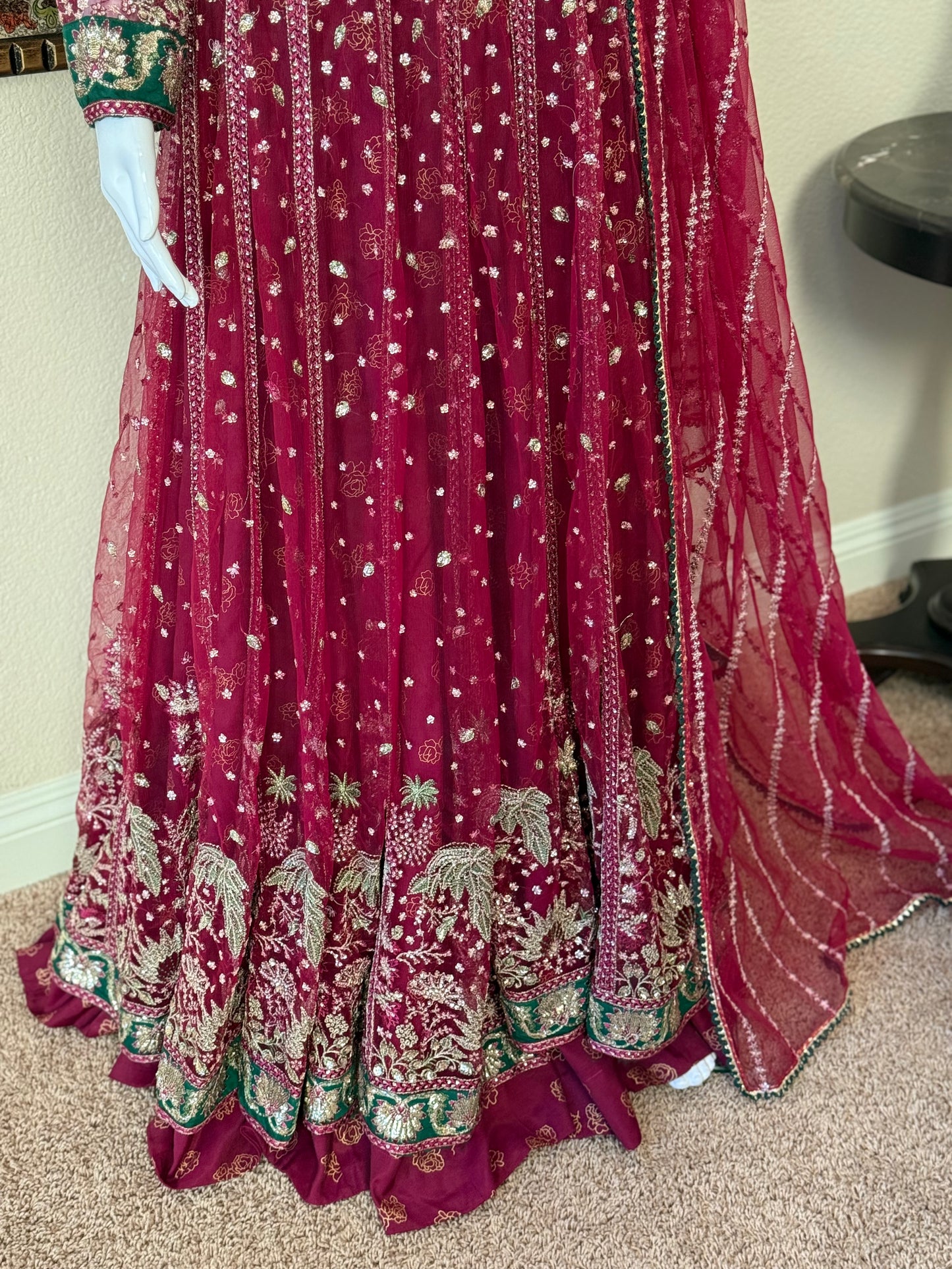 Maroon Maxi Gown