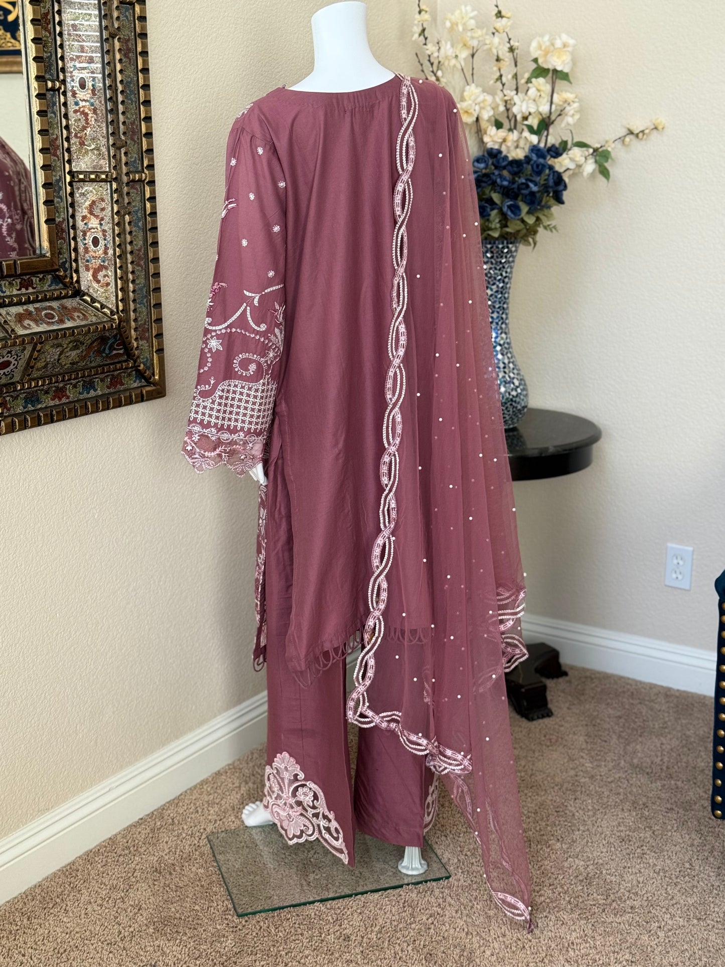 Rose Pink Kameez with Trouser