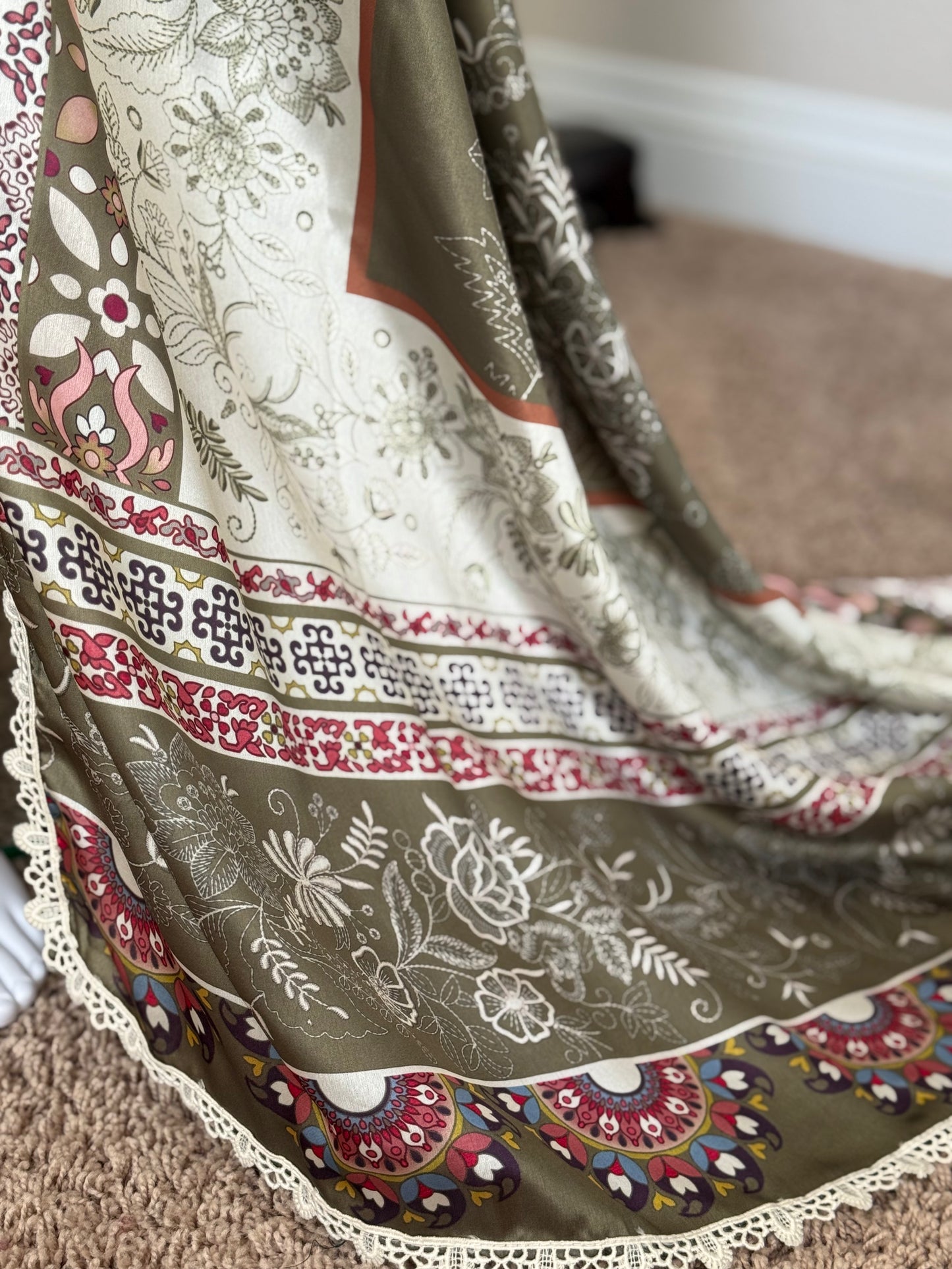 Olive Kameez with Trouser