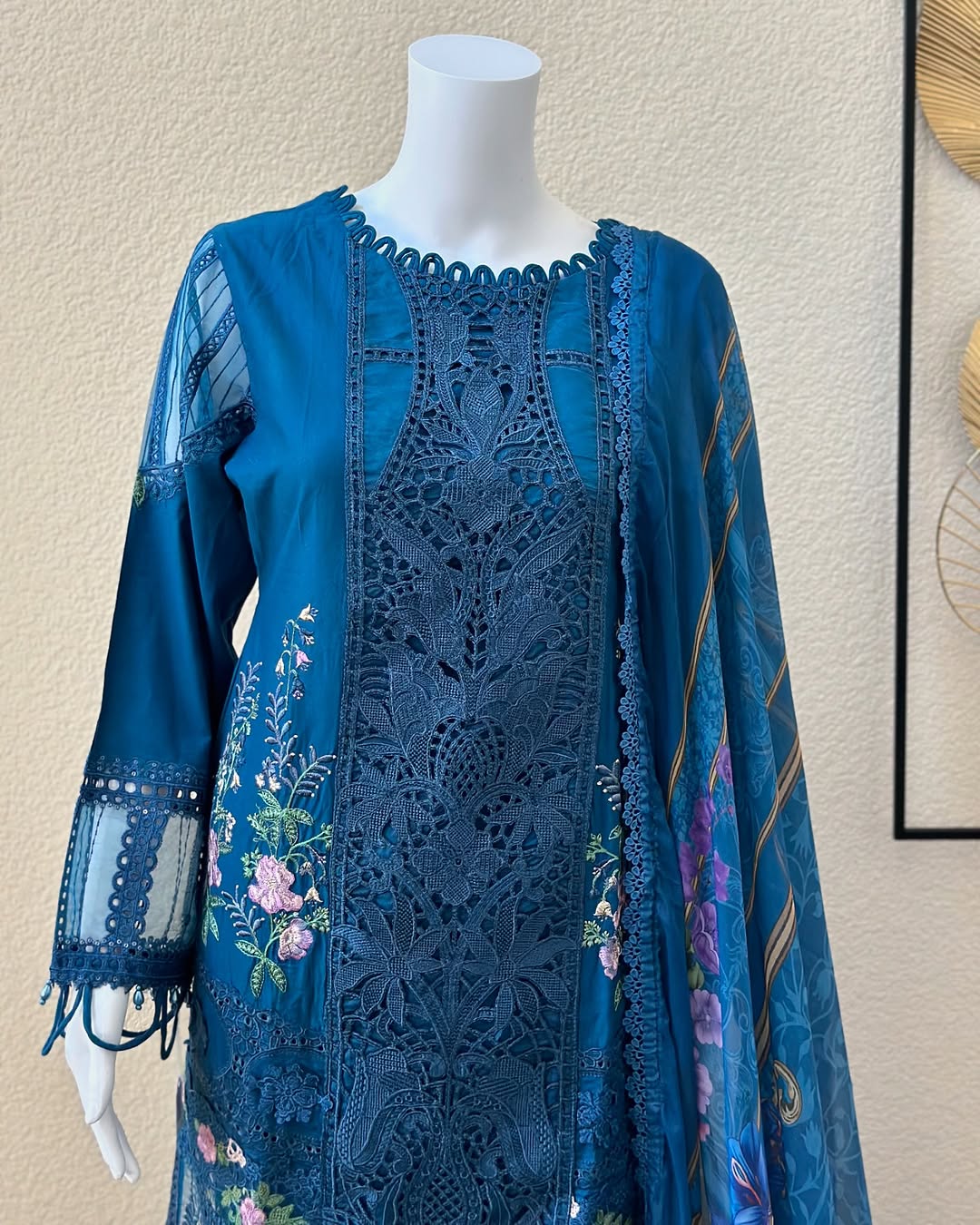 Royal Blue Kameez With Trouser