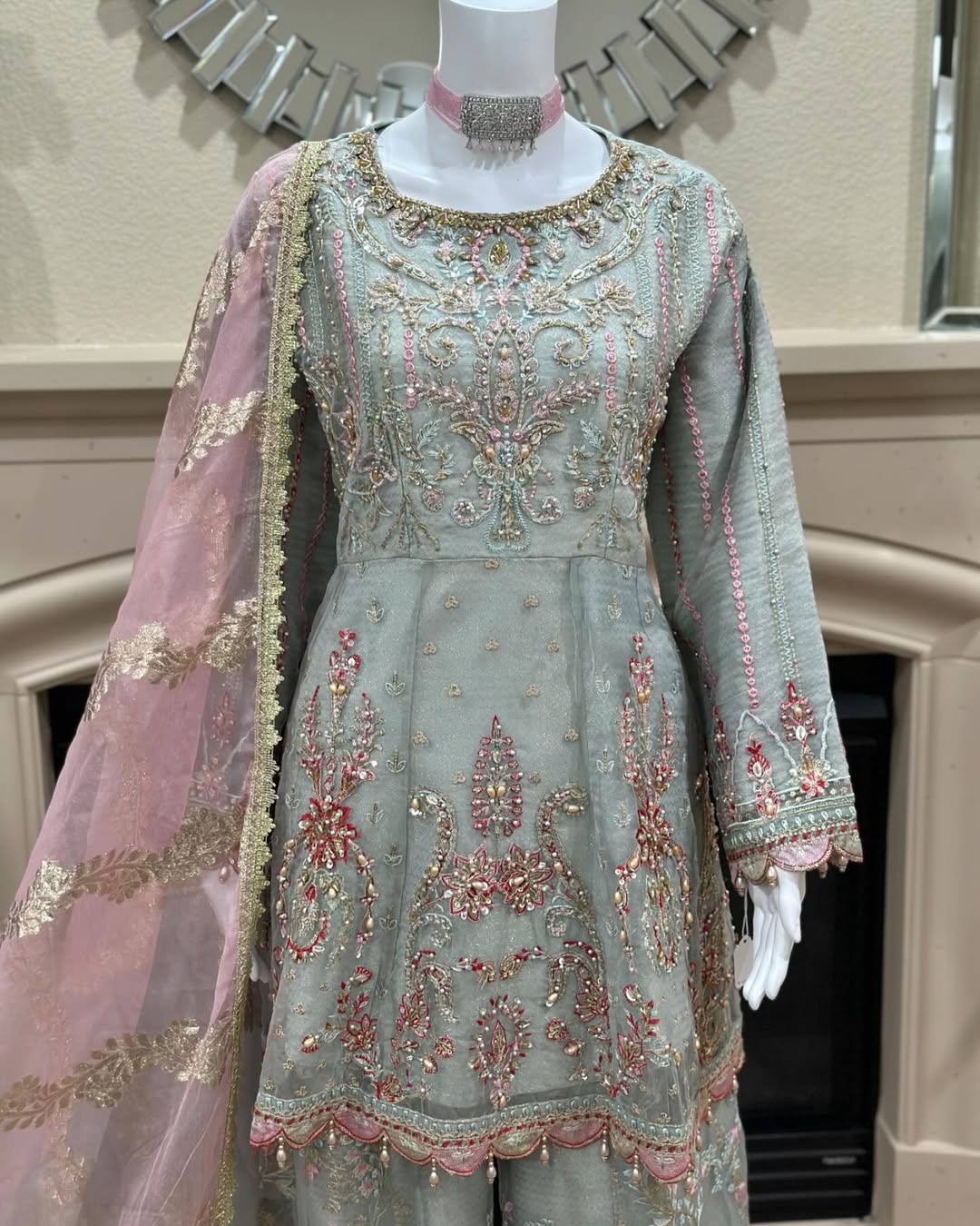 Powder Blue Sharara