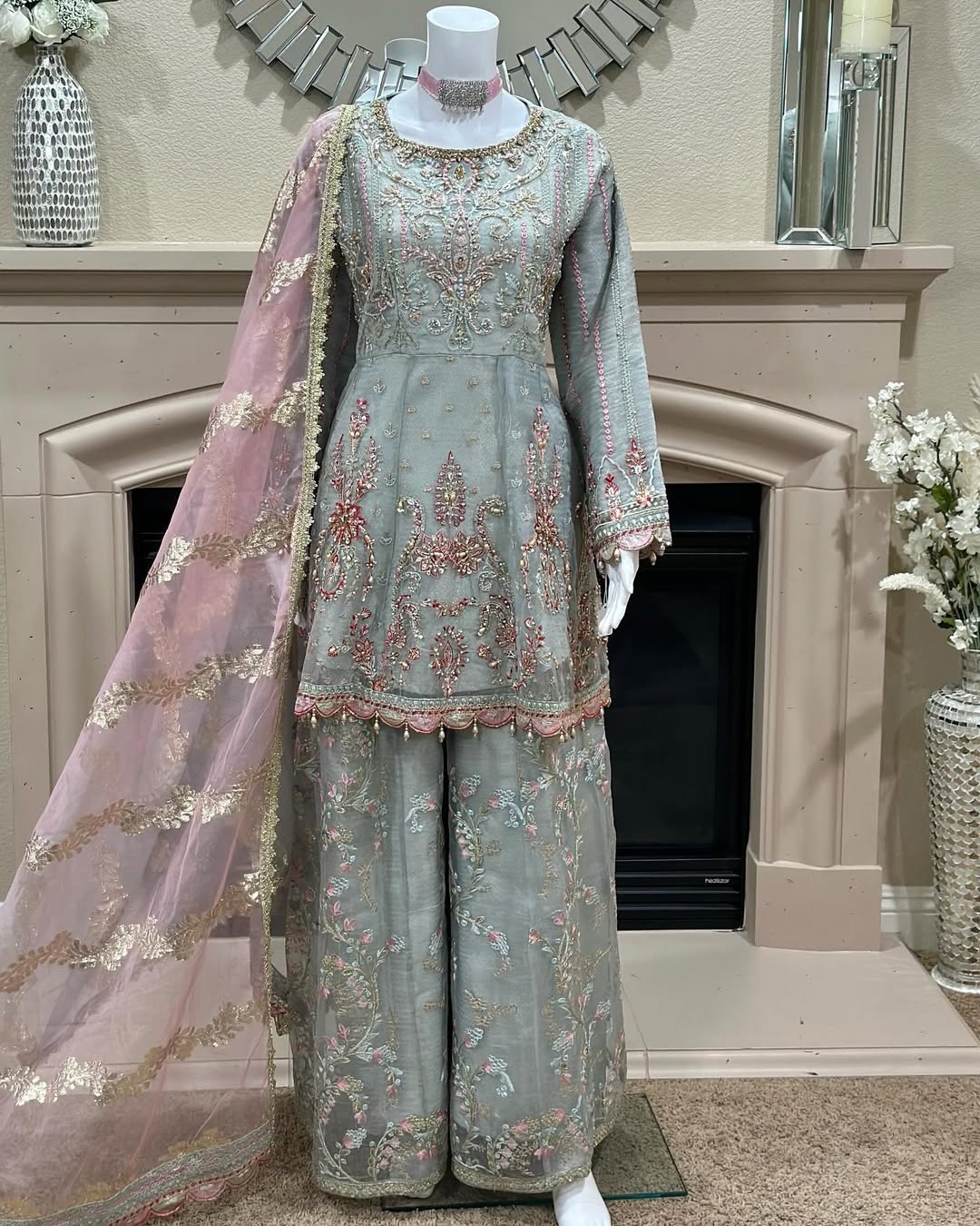 Powder Blue Sharara