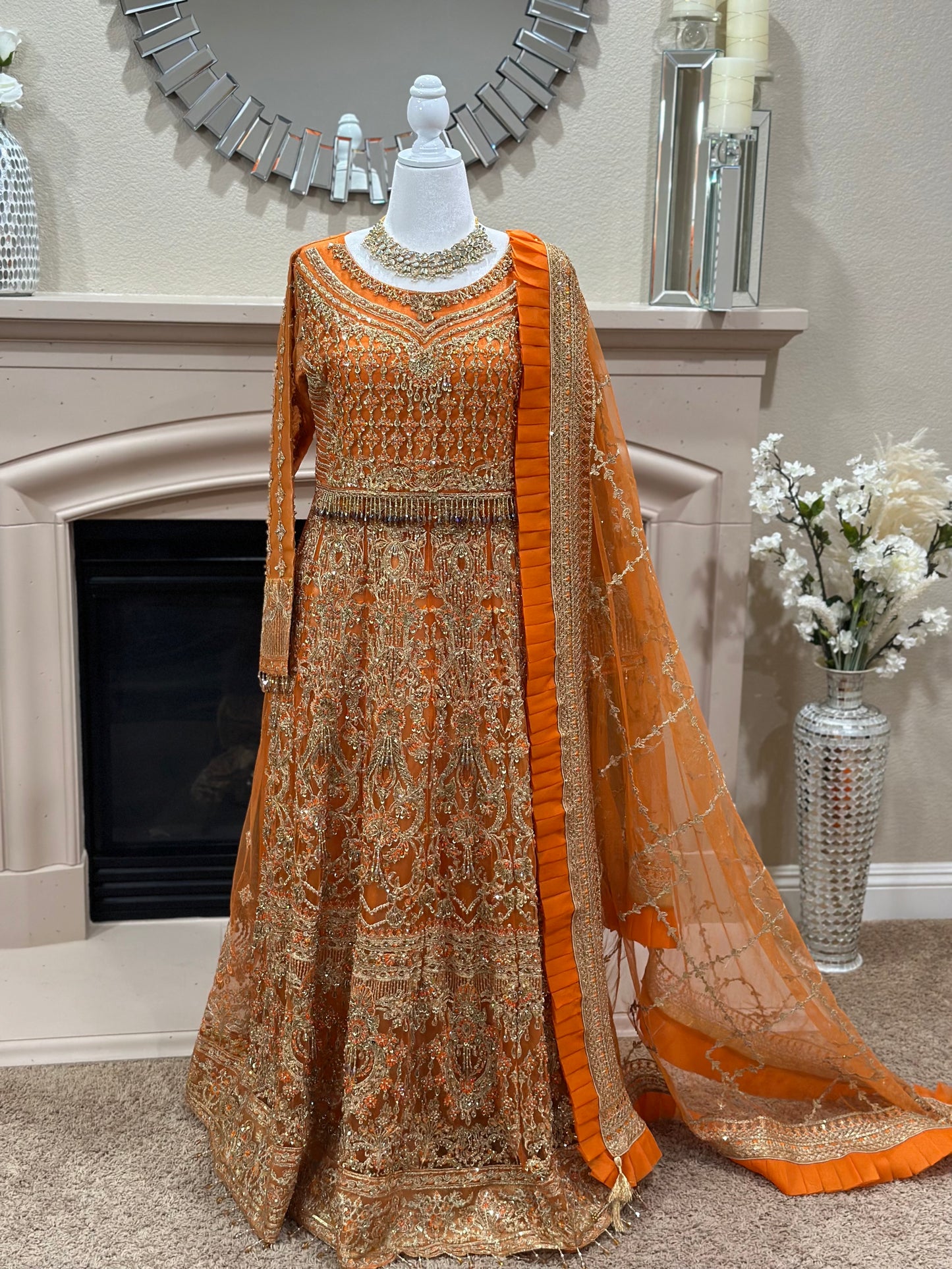 Mehndi Bridal Gown