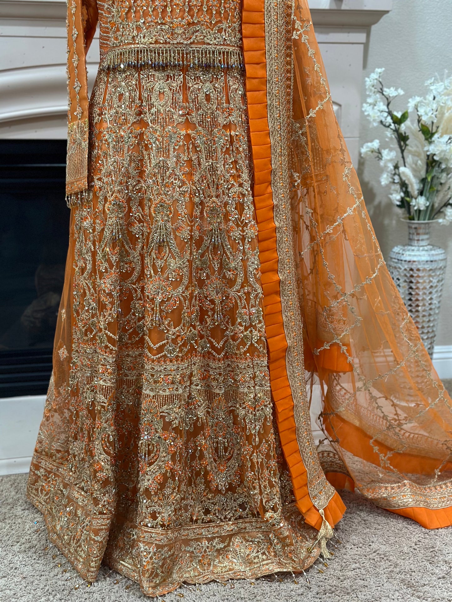 Mehndi Bridal Gown