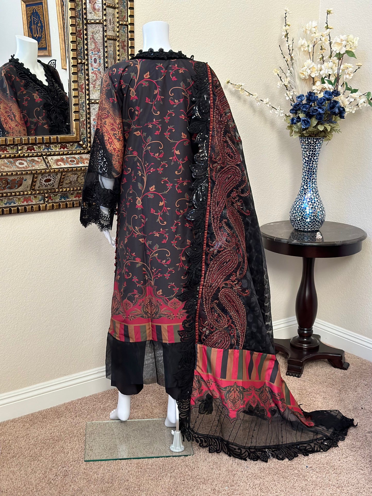 Black Kameez With Trouser