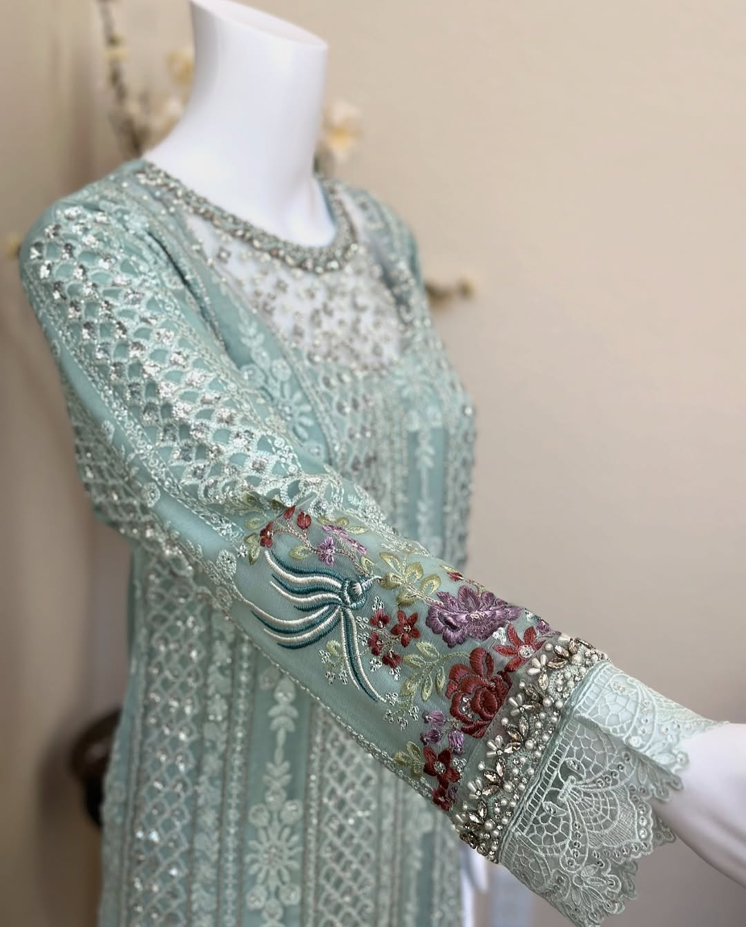 Light Blue Kameez With Trouser