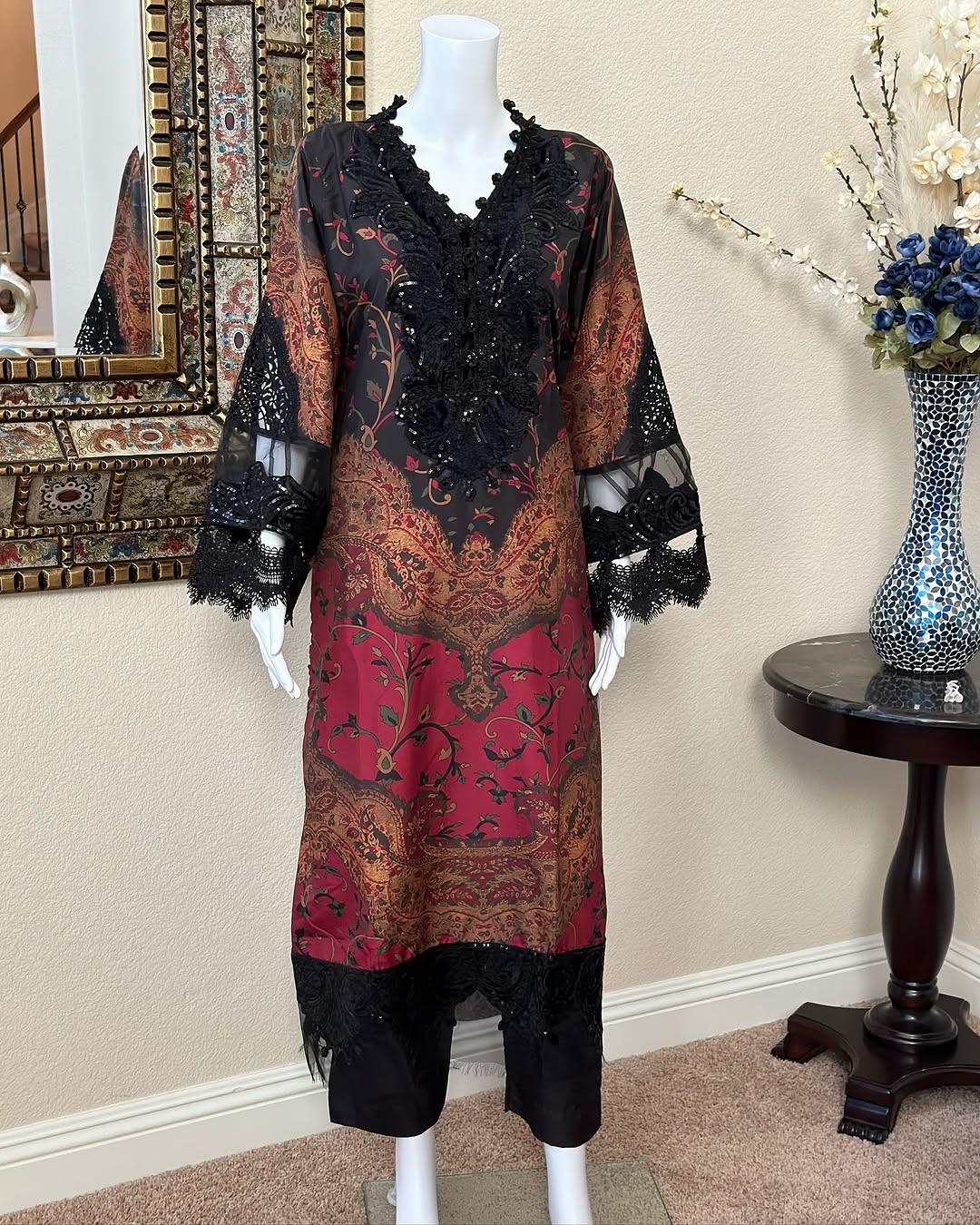 Black Kameez With Trouser