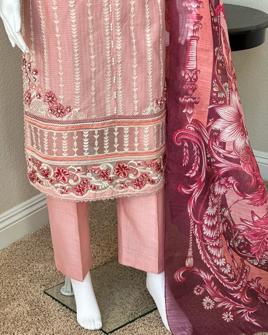 Pink Kameez with Trouser