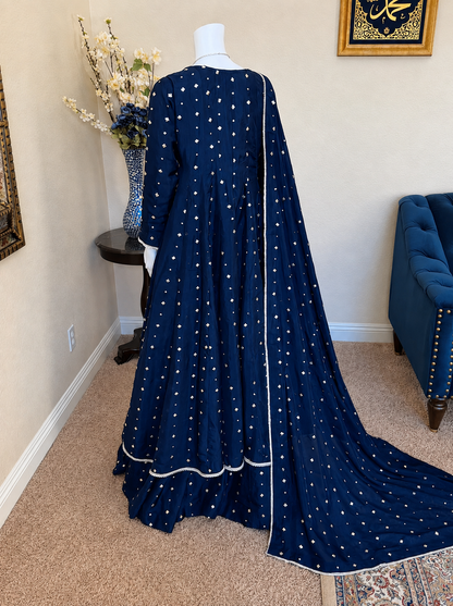 Celestial Navy Maxi Gown