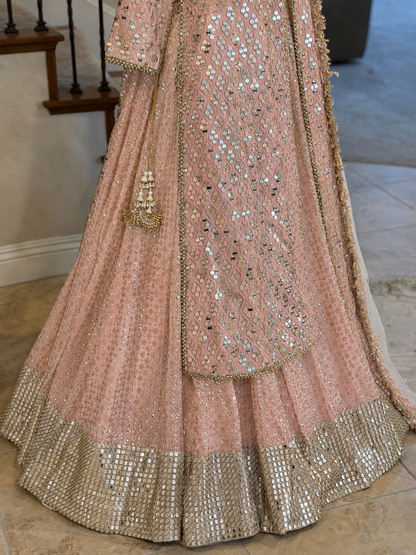 Pink Open Maxi with Lengha