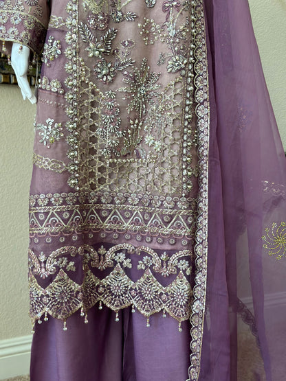 Purple Plazzo Suit