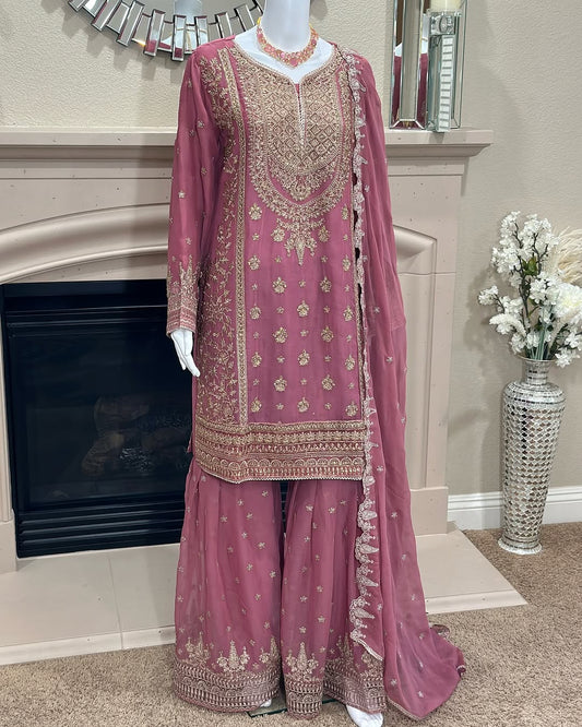 Blush Pink Gharara