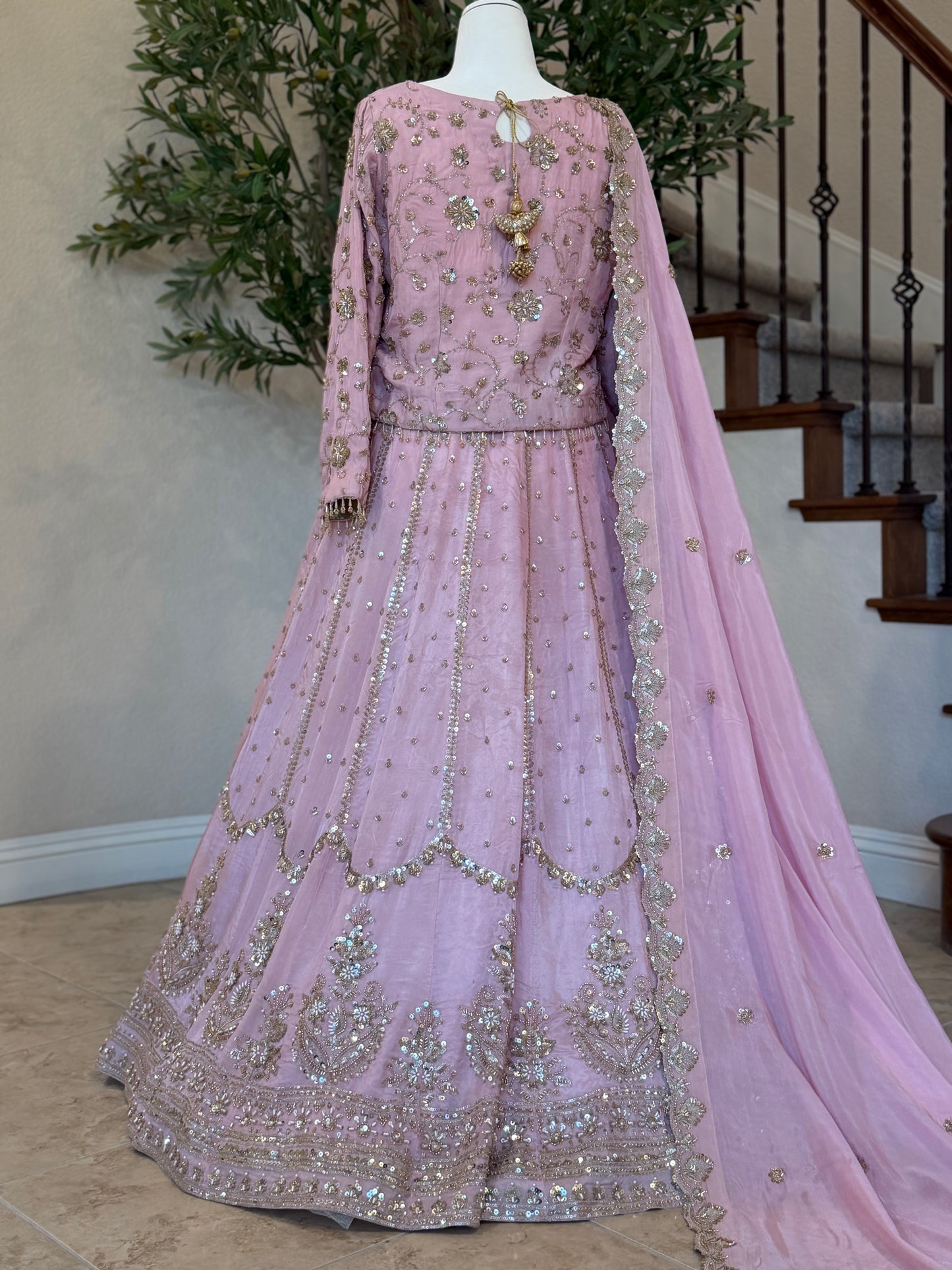 Heirloom Lengha - Blush Pink