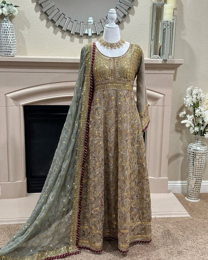 Floral Band Maxi Gown