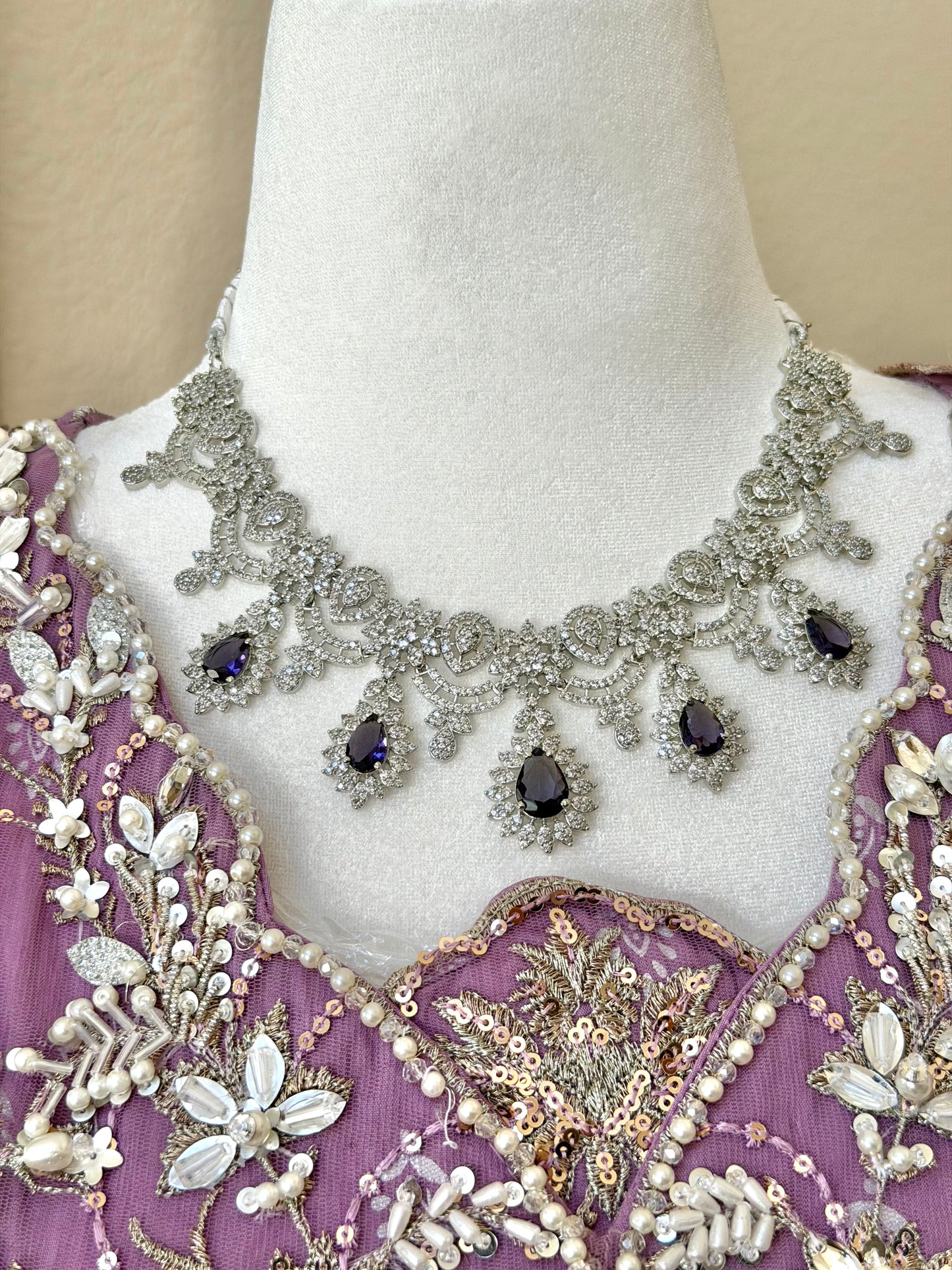Amythest Jewelry Set
