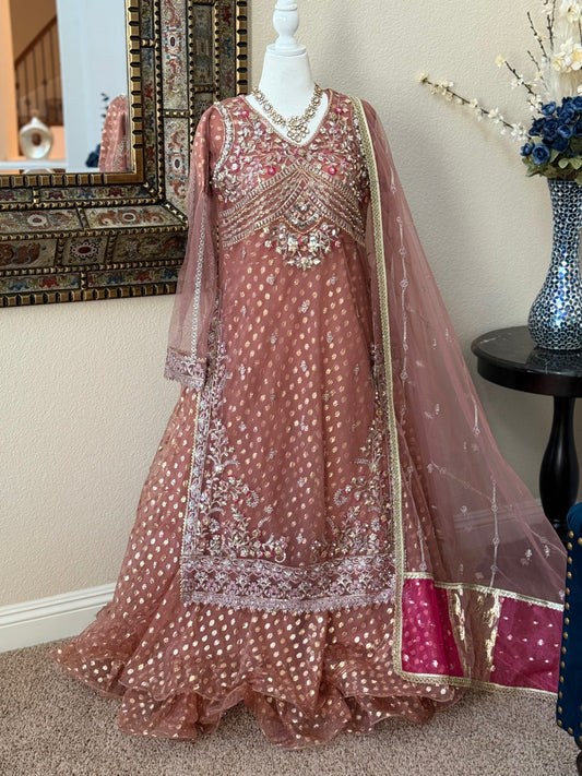 Peach Maxi Gown