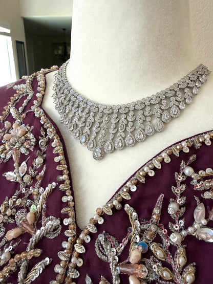 Silver Cascade Jewelry Set
