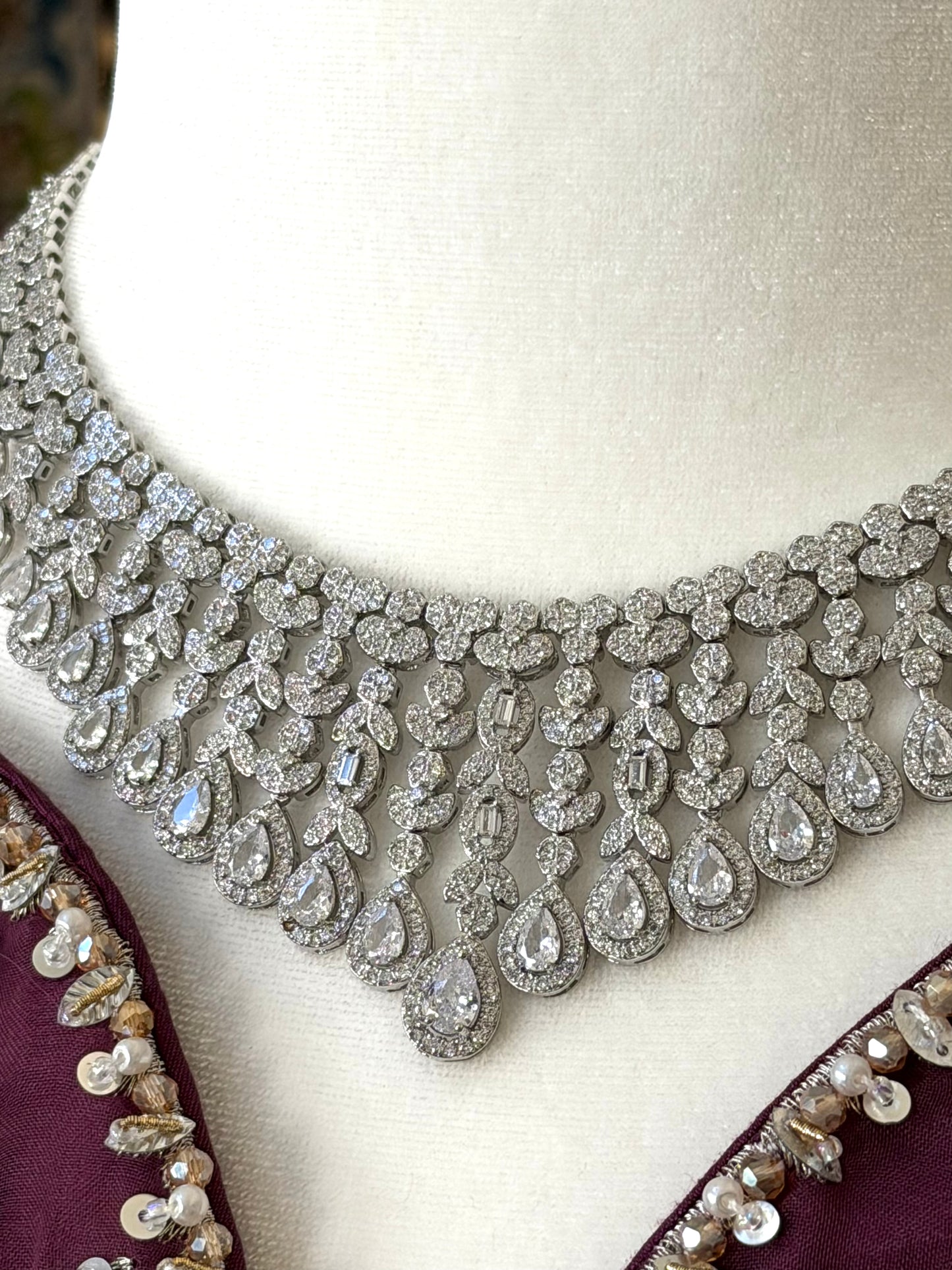 Silver Cascade Jewelry Set