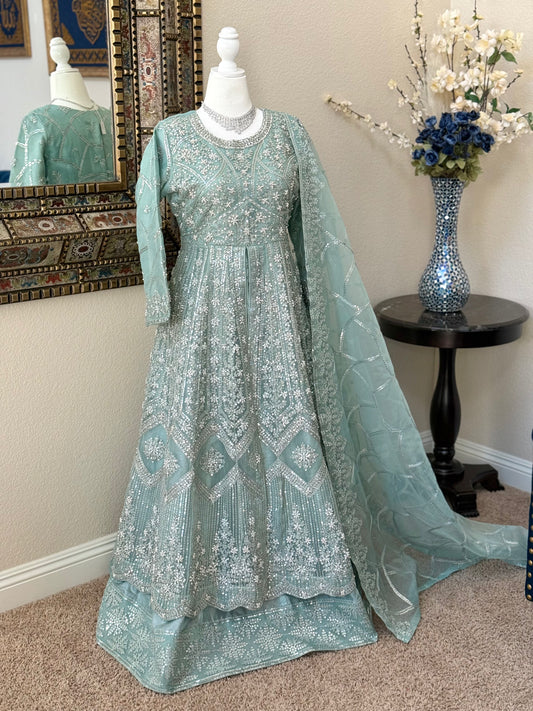Light Blue Maxi Gown