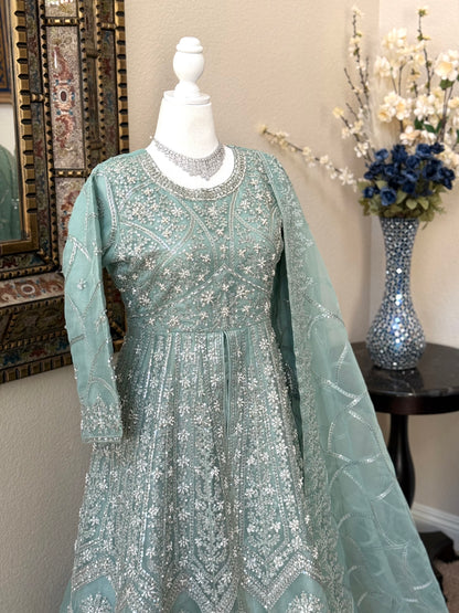 Light Blue Maxi Gown
