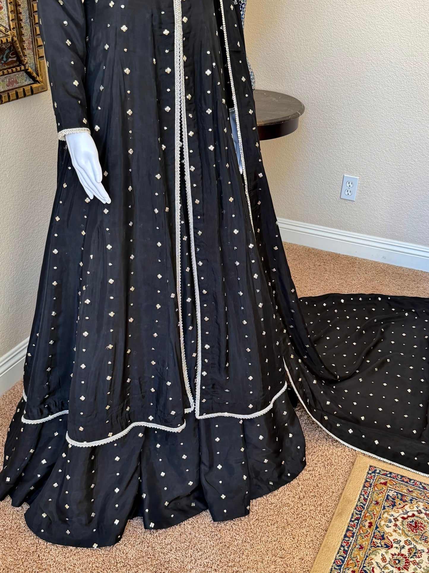 Celestial Black Maxi Gown