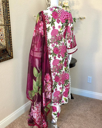 Floral Kameez with trouser