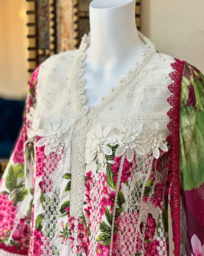Floral Kameez with trouser