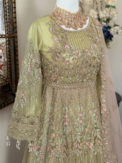 Pastel Green Maxi Gown