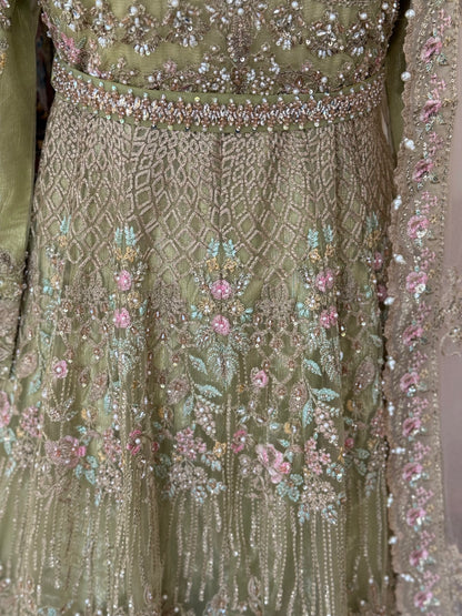 Pastel Green Maxi Gown