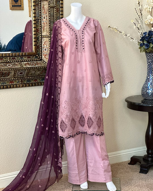 Pink Kameez with trouser