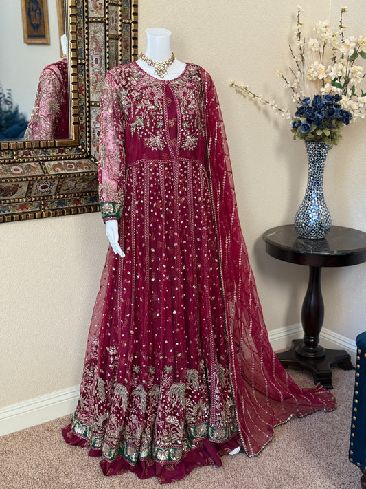 Maroon Maxi Gown